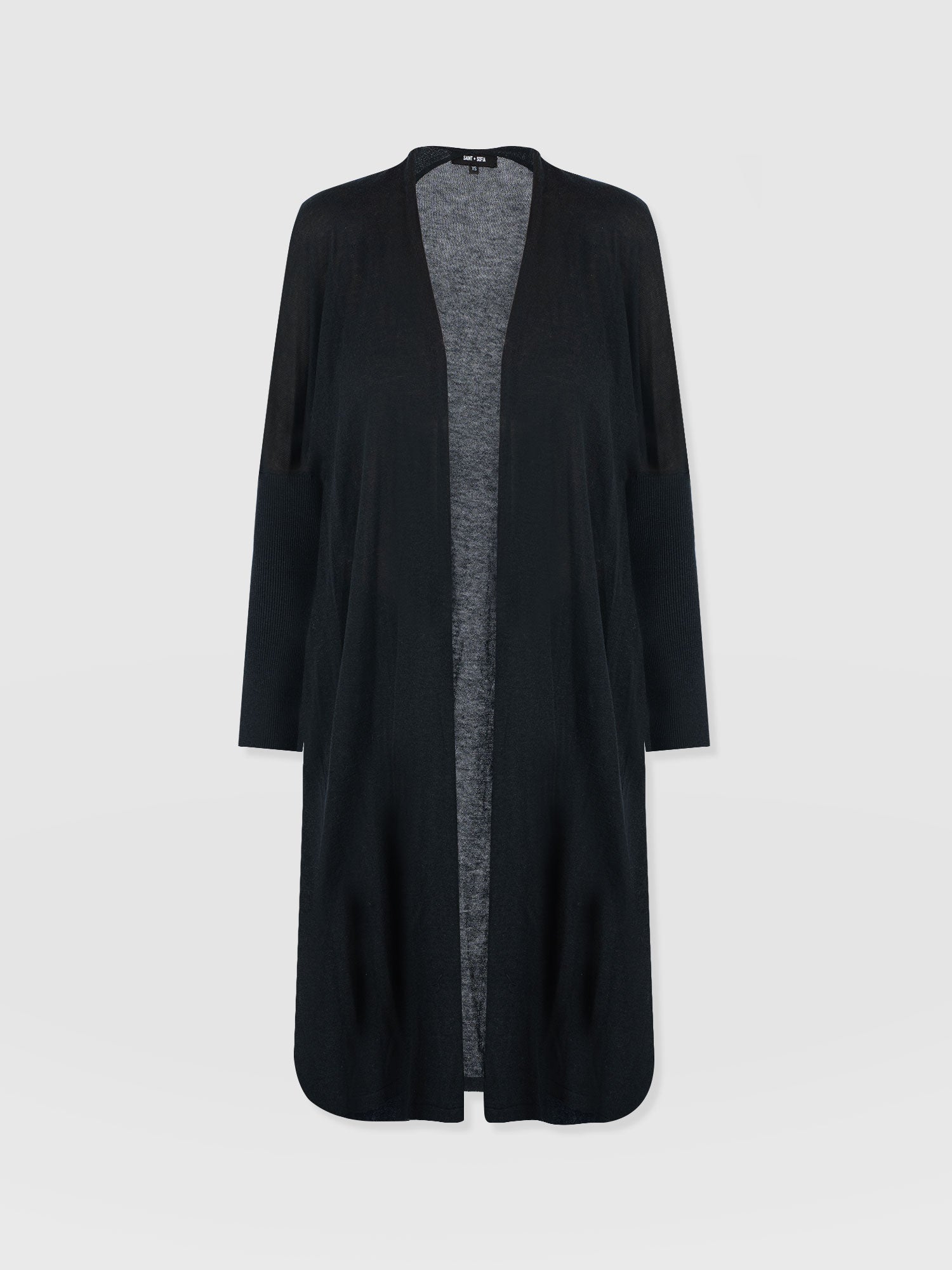 Waterfall Cardigan - Black - Women's Cardigans | Saint + Sofia® USA